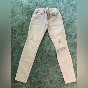 Grey Arizona Jean Jeggings w Rips